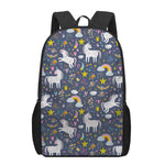 Unicorn Dream Cartoon Pattern Print 17 Inch Backpack