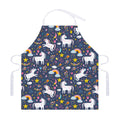Unicorn Dream Cartoon Pattern Print Adjustable Apron