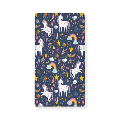 Unicorn Dream Cartoon Pattern Print Baby Crib Sheet