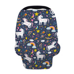 Unicorn Dream Cartoon Pattern Print Baby Seat Cover