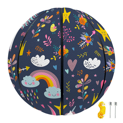 Unicorn Dream Cartoon Pattern Print Basketball