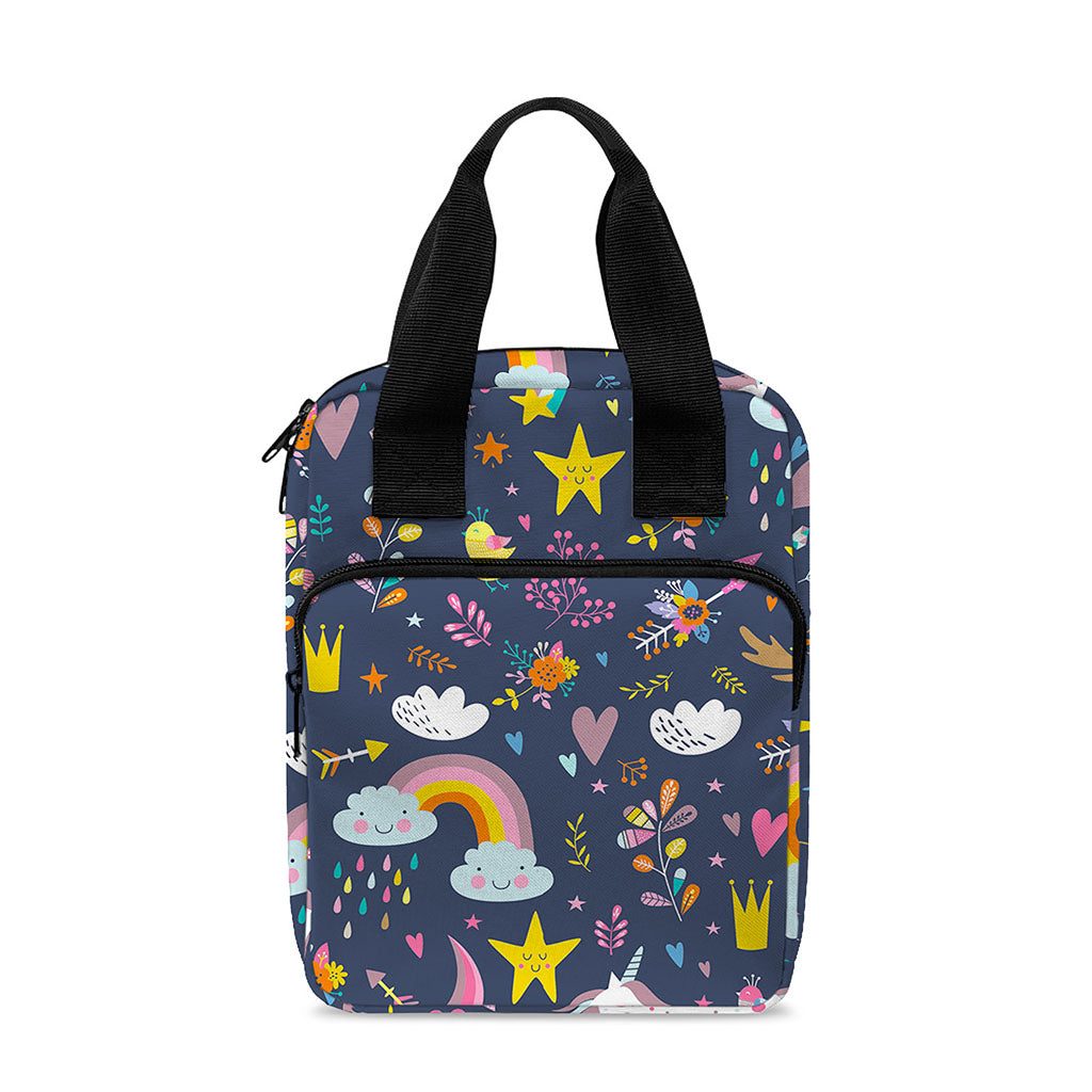 Unicorn Dream Cartoon Pattern Print Bible Tote Bag