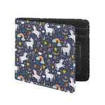 Unicorn Dream Cartoon Pattern Print Bifold Wallet