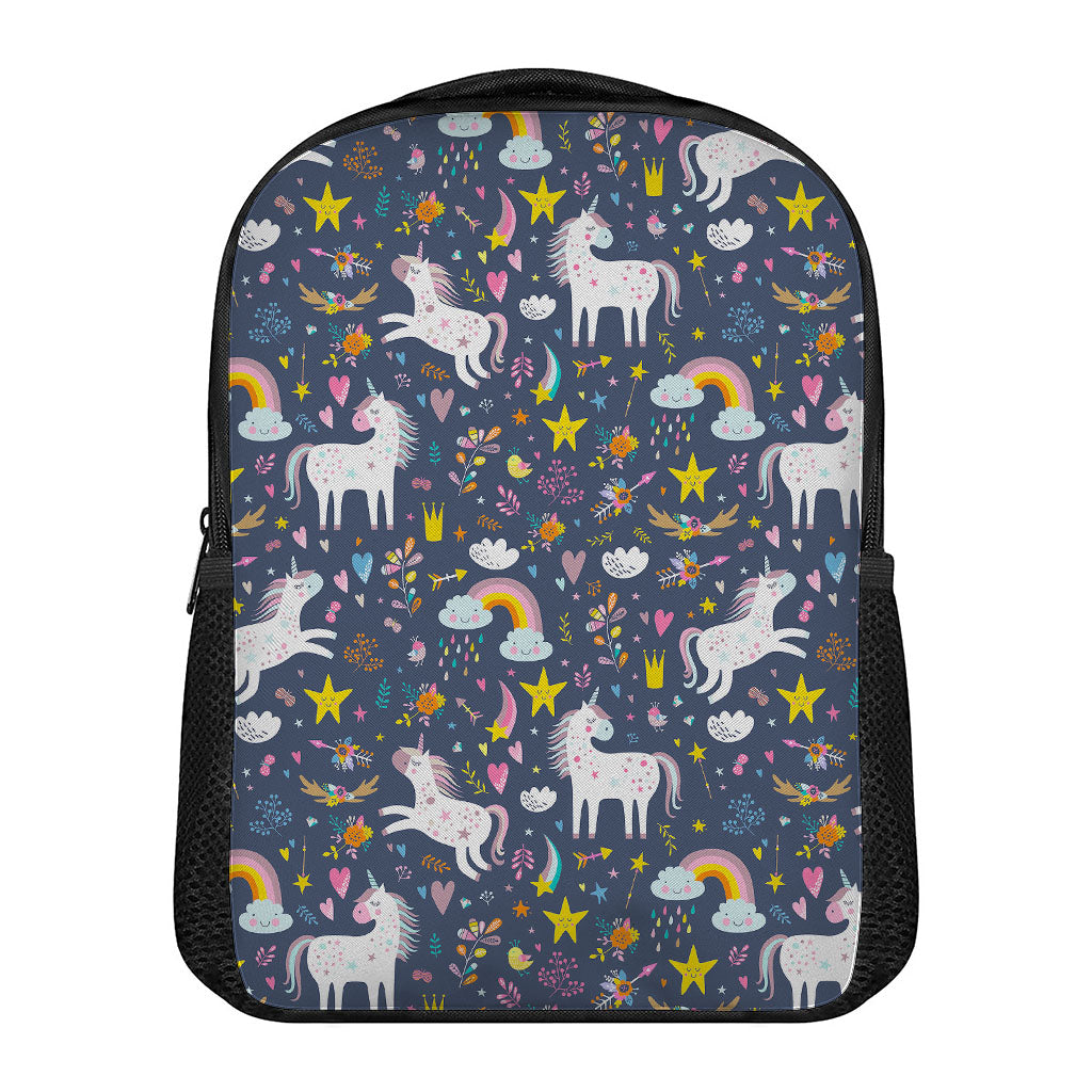Unicorn Dream Cartoon Pattern Print Casual Backpack