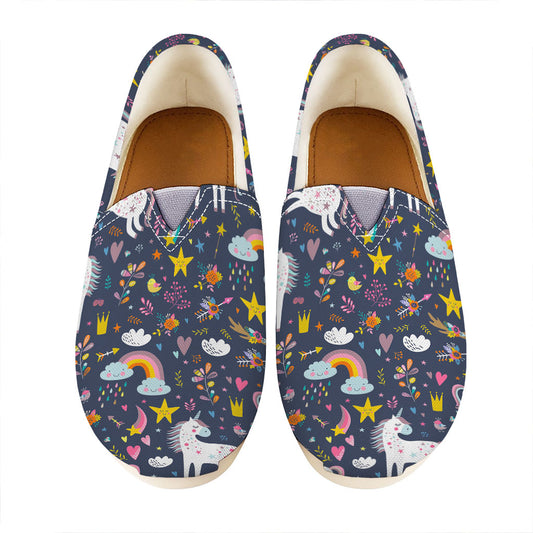 Unicorn Dream Cartoon Pattern Print Casual Shoes
