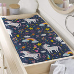 Unicorn Dream Cartoon Pattern Print Changing Pad Cover