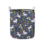 Unicorn Dream Cartoon Pattern Print Collapsible Laundry Basket