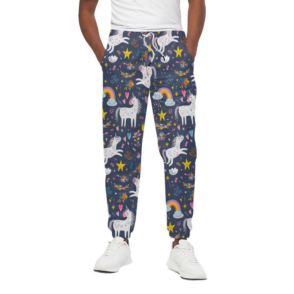 Unicorn Dream Cartoon Pattern Print Cotton Pants