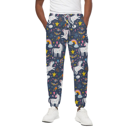 Unicorn Dream Cartoon Pattern Print Cotton Pants