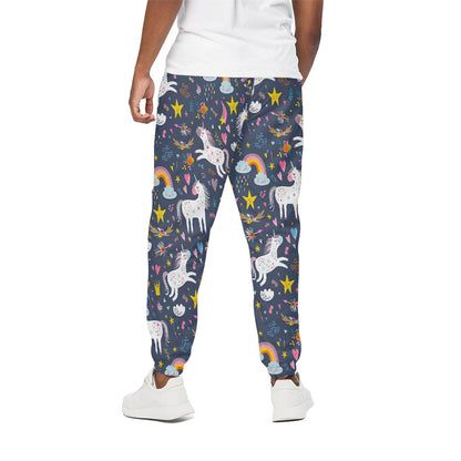 Unicorn Dream Cartoon Pattern Print Cotton Pants