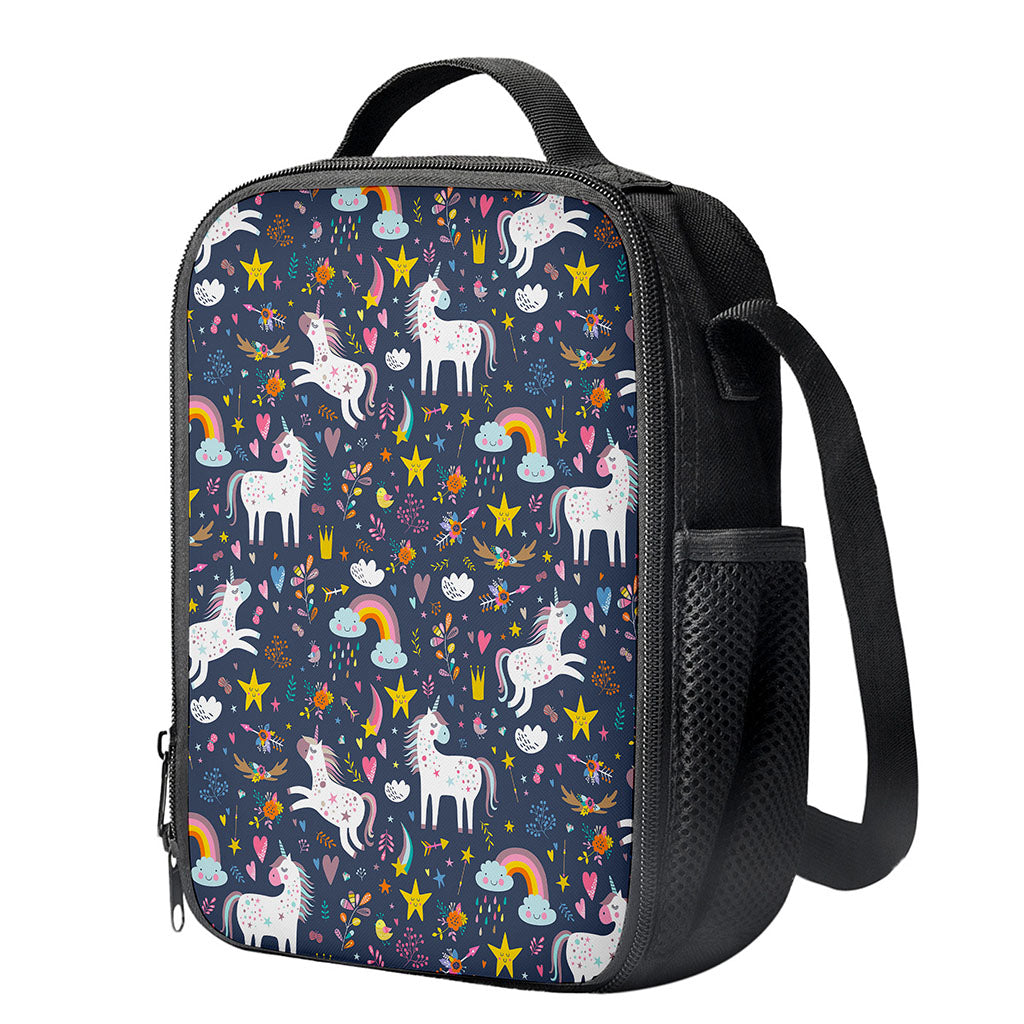 Unicorn Dream Cartoon Pattern Print Crossbody Lunch Bag
