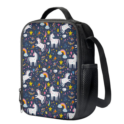 Unicorn Dream Cartoon Pattern Print Crossbody Lunch Bag