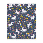 Unicorn Dream Cartoon Pattern Print Curtain