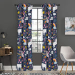 Unicorn Dream Cartoon Pattern Print Curtain