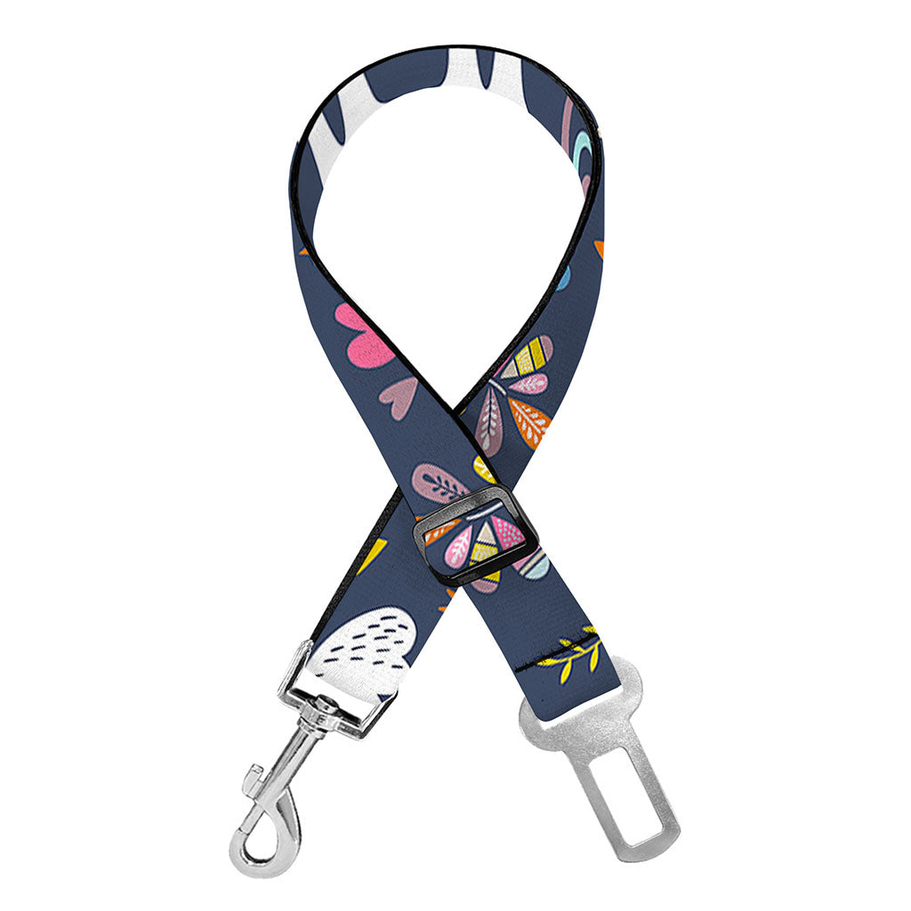 Unicorn Dream Cartoon Pattern Print Dog Seat Belt