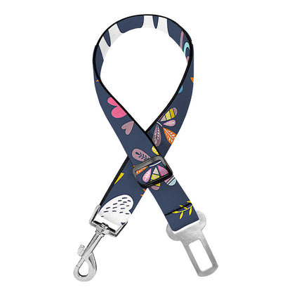 Unicorn Dream Cartoon Pattern Print Dog Seat Belt