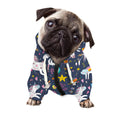 Unicorn Dream Cartoon Pattern Print Dog Zip Up Hoodie
