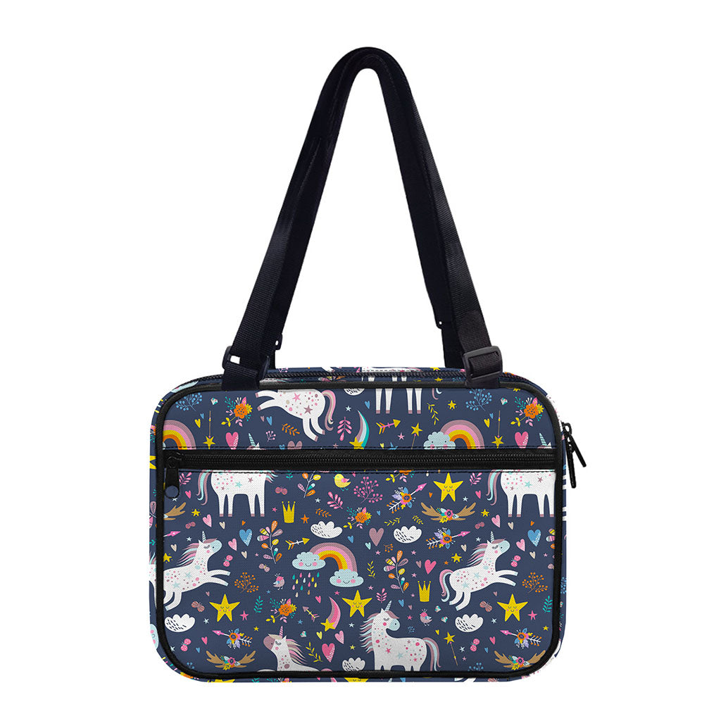 Unicorn Dream Cartoon Pattern Print Double Strap Bible Bag
