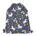 Unicorn Dream Cartoon Pattern Print Drawstring Bag