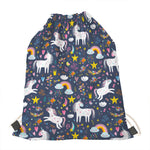 Unicorn Dream Cartoon Pattern Print Drawstring Bag