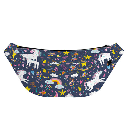 Unicorn Dream Cartoon Pattern Print Fanny Pack