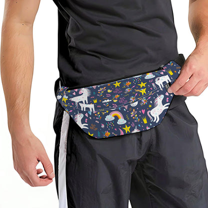 Unicorn Dream Cartoon Pattern Print Fanny Pack
