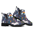 Unicorn Dream Cartoon Pattern Print Flat Ankle Boots
