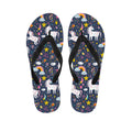 Unicorn Dream Cartoon Pattern Print Flip Flops