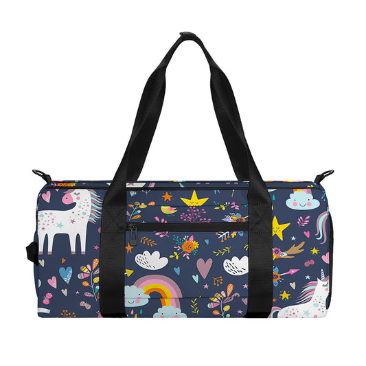 Unicorn Dream Cartoon Pattern Print Gym Bag