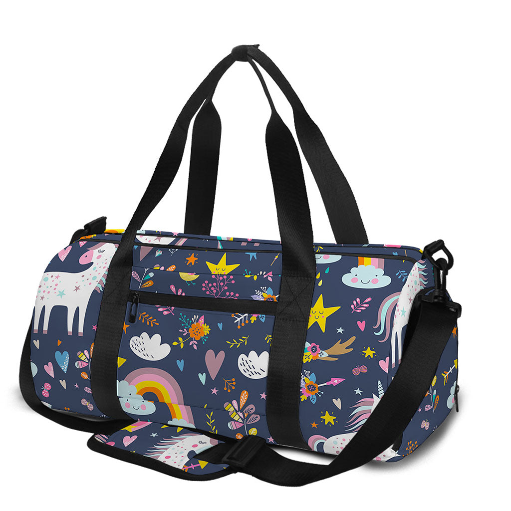 Unicorn Dream Cartoon Pattern Print Gym Bag