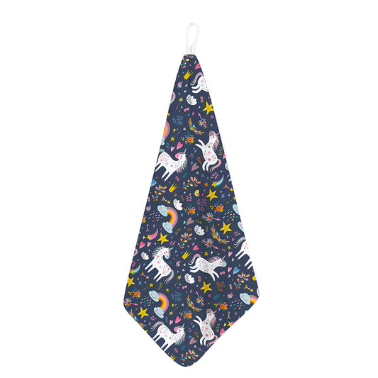 Unicorn Dream Cartoon Pattern Print Hand Towel