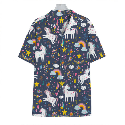 Unicorn Dream Cartoon Pattern Print Hawaiian Shirt
