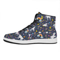 Unicorn Dream Cartoon Pattern Print High Top Leather Sneakers