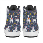 Unicorn Dream Cartoon Pattern Print High Top Leather Sneakers