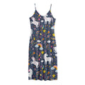 Unicorn Dream Cartoon Pattern Print Jersey Midi Cami Dress