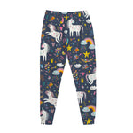 Unicorn Dream Cartoon Pattern Print Jogger Pants