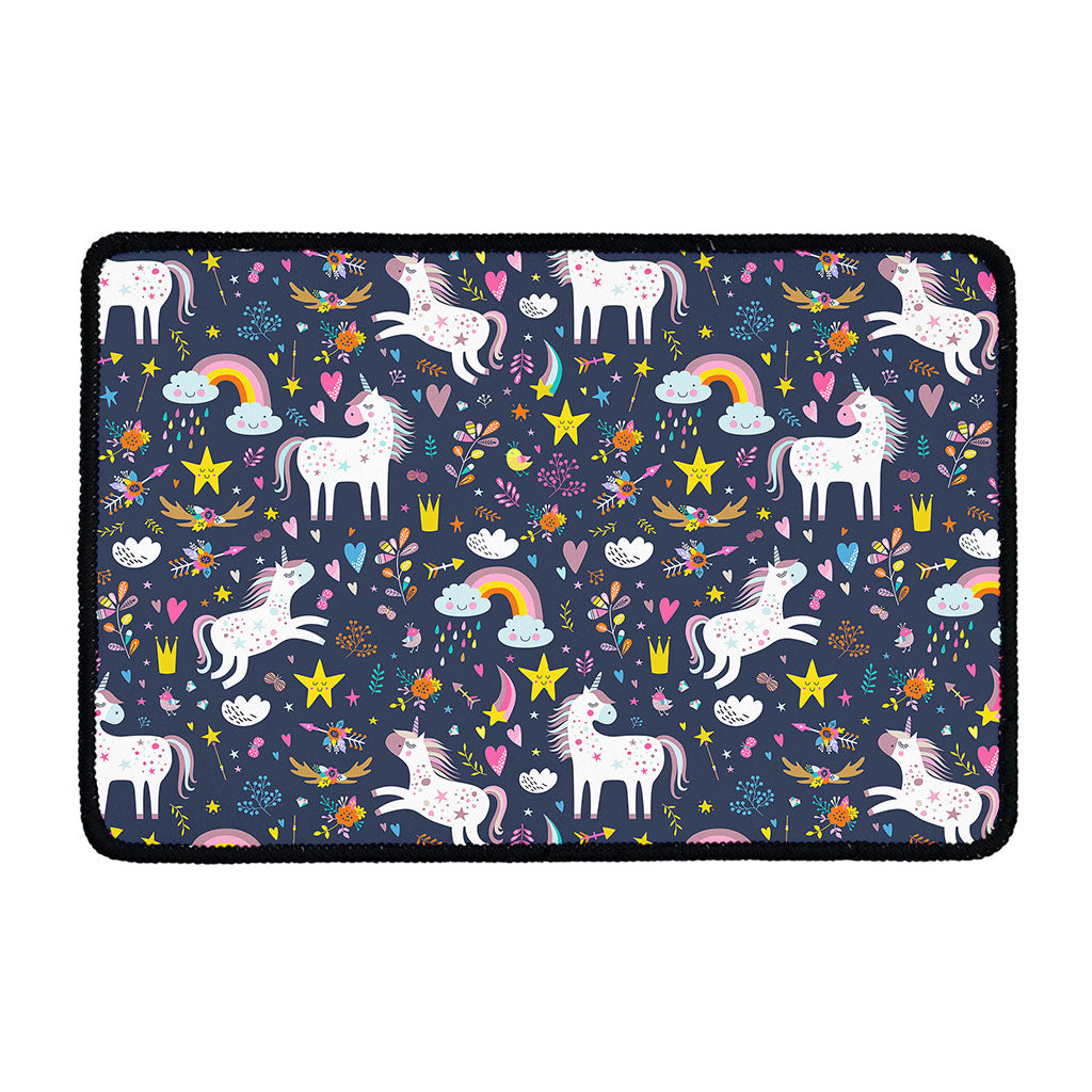 Unicorn Dream Cartoon Pattern Print Kitchen Mat