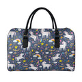 Unicorn Dream Cartoon Pattern Print Leather Duffel Bag