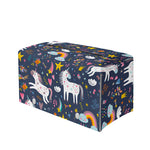 Unicorn Dream Cartoon Pattern Print Leather Tissue Box Cover