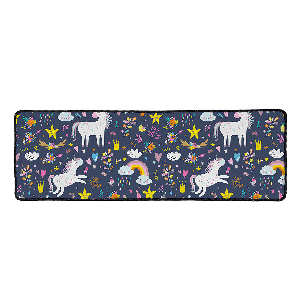 Unicorn Dream Cartoon Pattern Print Long Kitchen Mat
