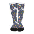 Unicorn Dream Cartoon Pattern Print Long Socks