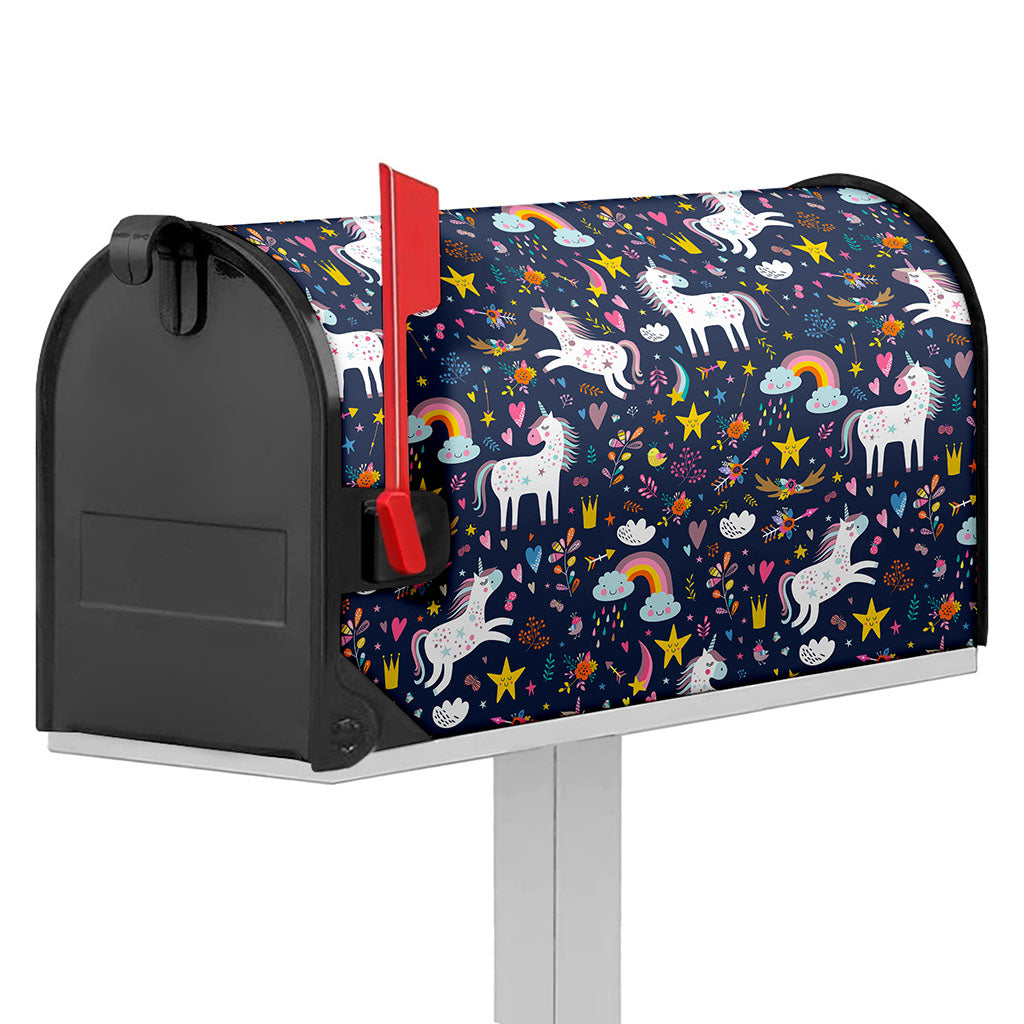 Unicorn Dream Cartoon Pattern Print Mailbox Cover