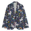 Unicorn Dream Cartoon Pattern Print Men's Blazer