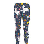 Unicorn Dream Cartoon Pattern Print Men's leggings