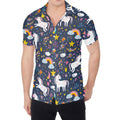 Unicorn Dream Cartoon Pattern Print Men's Shirt