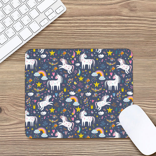 Unicorn Dream Cartoon Pattern Print Mouse Pad