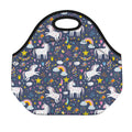 Unicorn Dream Cartoon Pattern Print Neoprene Lunch Bag