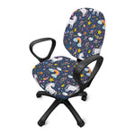 Unicorn Dream Cartoon Pattern Print Office Chair Cover