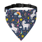 Unicorn Dream Cartoon Pattern Print Over The Collar Dog Bandana