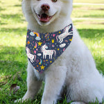 Unicorn Dream Cartoon Pattern Print Over The Collar Dog Bandana